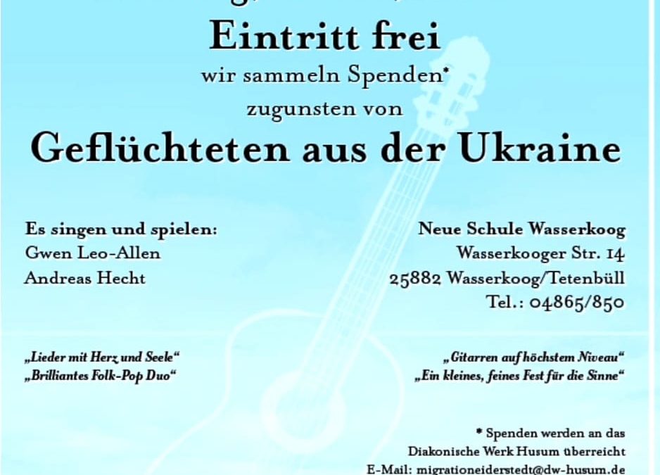 Konzert zugunsten geflüchteter Menschen aus der Ukraine