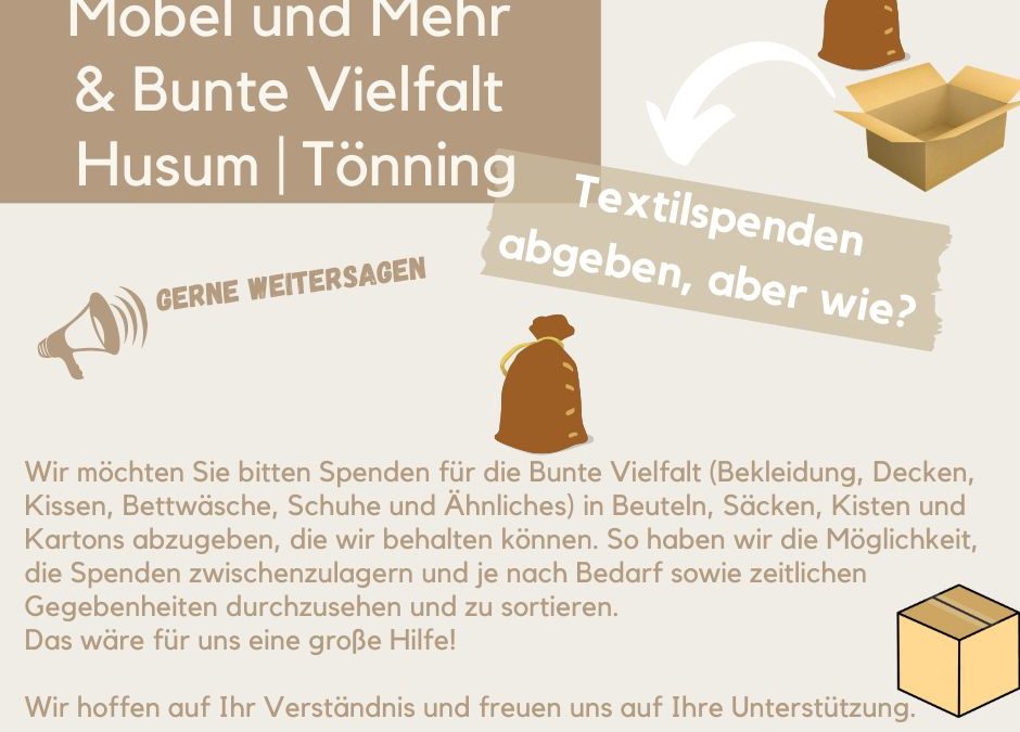 Textilspenden Bunte Vielfalt