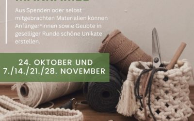 Ausfall -Neuer Workshop ab Ende Oktober