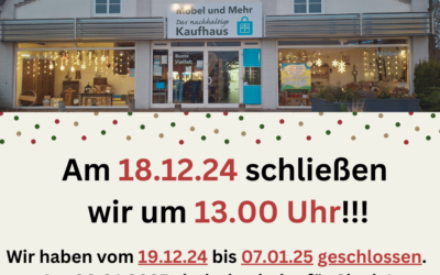 Weihnachtsschließzeit