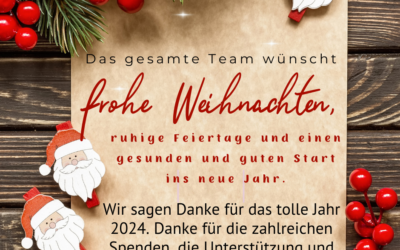 Frohe Weihnachten und alles Gute für 2025!